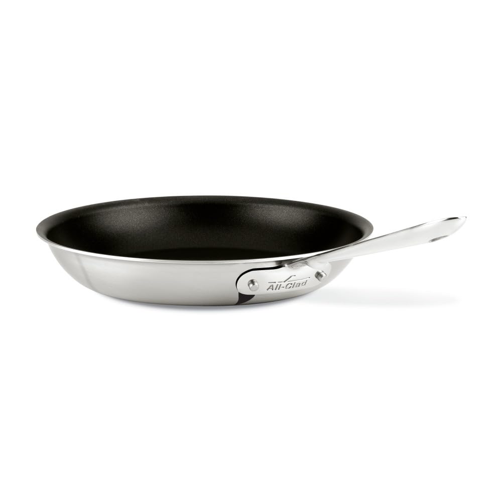 All-Clad D5 5-Ply Brushed Stainless Steel Fry Pan 12 Inch Induction Oven Broiler Safe 500F Pots and Pans