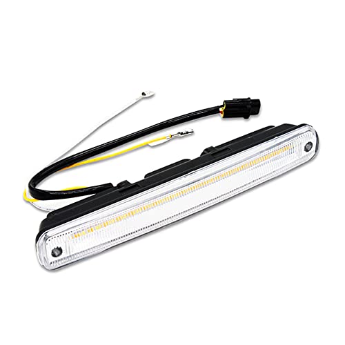 2pcs Luz Externa Luzes Diurnas à Prova D'água Com Lâmpada De Sinalização De Giro E Função Ligada/de