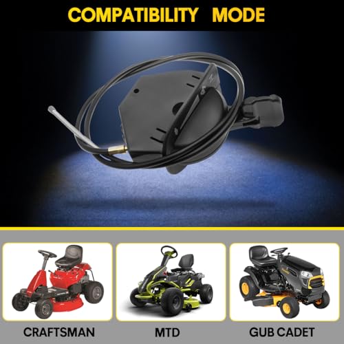 ZYLJHZ 946-05098c 946-05098a 946-05098b 746-05098 746-05098a 746-05098b Throttle Choke Cable Compatible with Cub Cadet Throttle/Choke Cable XT1-LT46 LT50 GT50 GT54 ST54 XT2-LT54 LX46 GX54