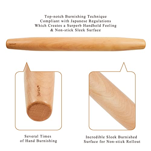 Bamber French Rolling Pin Mini Kids Rolling Pin Wood Rolling Dowel Wooden Dough Roller For Baking Dumpling Pastry, 11 Inch #TOP2
