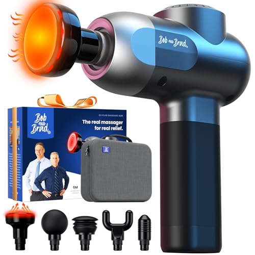 Image of BOB AND BRAD C2 Plus Massage Gun with Heat, Deep Tissue Percussion FSA Massager Gun for Athletes & Pain Relief, Electric Handheld Back Neck Shoulder Muscle Massager, HSA Eligible Gift