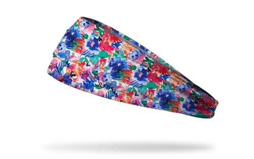 Image of JUNK Brands Big Bang Lite Floral Headband - Moisture-Wicking, Performance Fabric, Non-Slip, Sports Sweatband for Men & Women