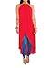 AIRRUMVE Women's Asymmetrical High Low Hem Sleeveless Halter Neck Wrap Blouse Shirt Tunic Top Red Large