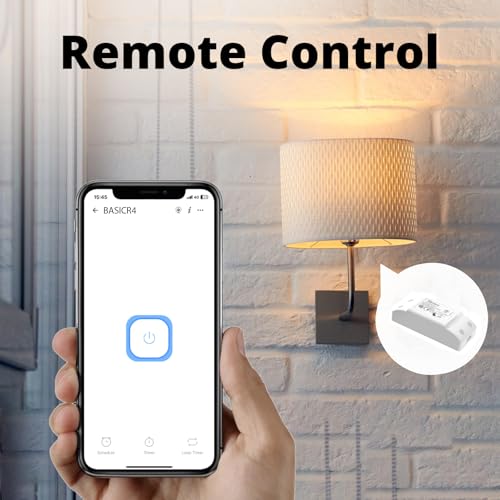 SONOFF Smart WiFi Light Switch 10A 2400W, Wireless Relay Switch Universal DIY Module for Smart Home Automation, Works with Alexa/Google Home/eWelink/IFTTT, No Hub Required, BASICR4 - Image 4