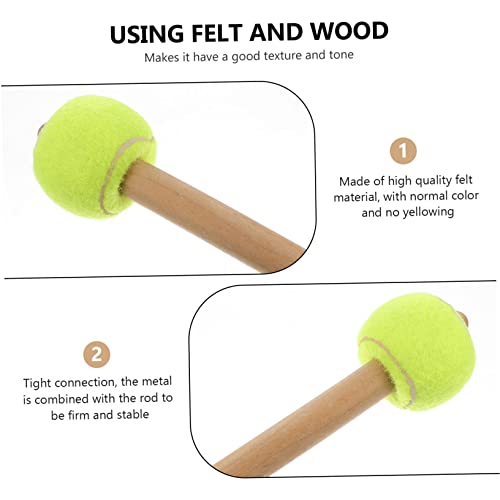 Baqueta de caja con mango de madera y cabeza de fieltro, excelente para principiantes y profesionales, accesorio de percusión para un mejor rendimiento sonoro miniatura 6