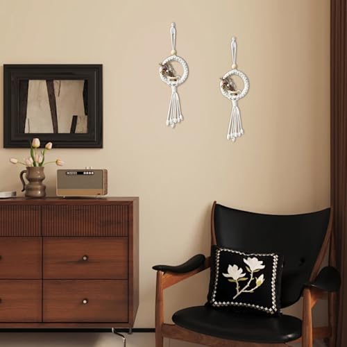 Shuqio Makramee Wandbehang 2er Pack Boho Deko – Bild 5