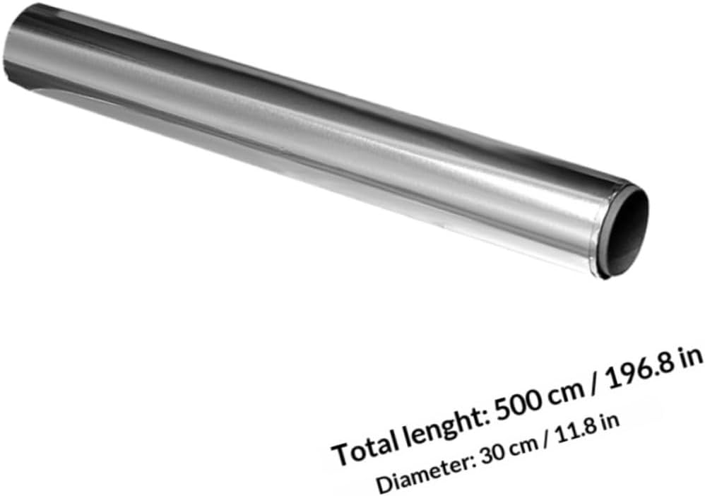 Aluminum Foil Wrap 4 Rolls 30cm X 5m Household Tinfoil Sheets High Temperature Resistant for Oven Baking Bbq Catering and Food Storage