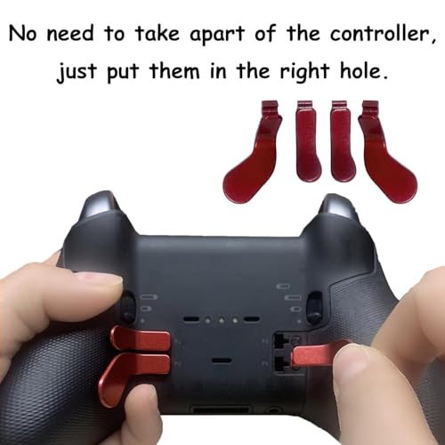 Elite Controller Paddles para Xbox One Elite Series 2 levas traseras de repuesto Dull Red x4 2