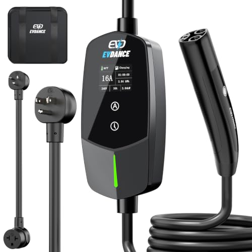 EVDANCE Tesla Portable EV Charger 16A, Level 1 & 2 Electric Vehicle Charger