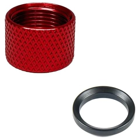 FSI 1/2x28 Thread Protector with Crush Washer for 22LR (Red) Cover