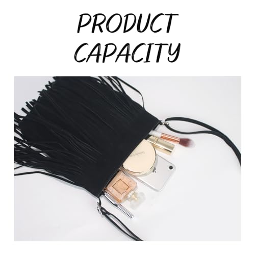 Western Fringe Crossbody Bag for Women Boho Adjustable Shoulder Purse, Vintage Suede Small Handbag for Music Festival & Party3