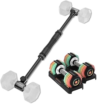 Pair 12.5lbs Adjustable Dumbbells Set with Flexibell Dumbbell Converter