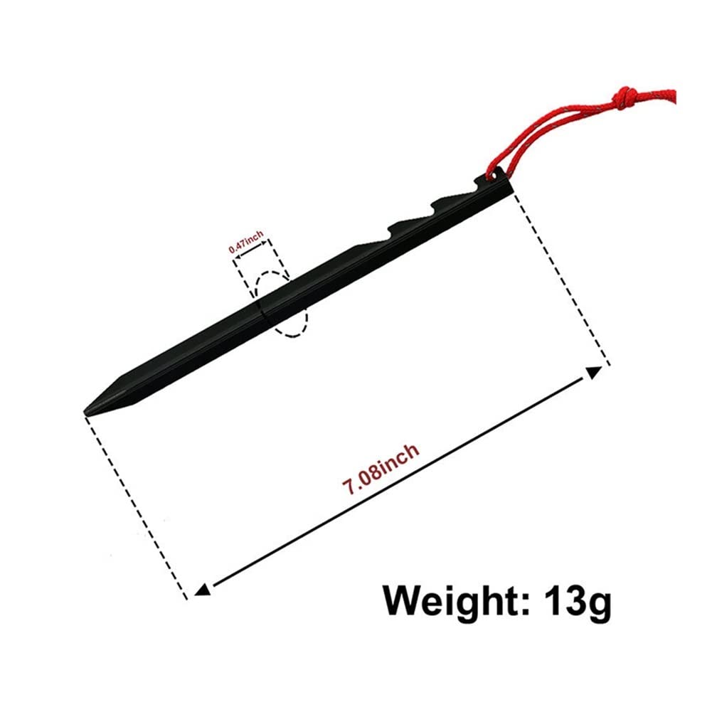Campingheringe, 10 Stück, ultraleichte, strapazierfähige Aluminiumlegierung, Zeltheringe, Nägel, Titan, Zeltheringe, leichte Outdoor-Heringe, Outdoor-Reisezelt-Zubehör