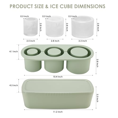 Molde de hielo de silicona para vaso Stanley 3 tamaños miniatura 4