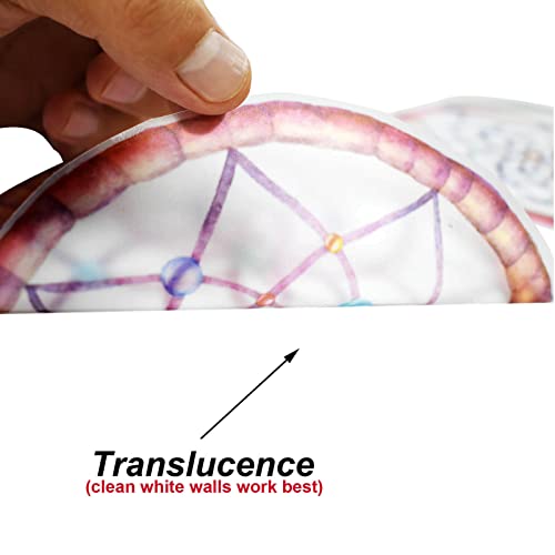 Maydahui Dream Catcher Wall Decals Romantic Colorful Feathers Wall Vinyl Sticker (34 * 64 Inch) Removable Peel And Stick Art Murals Decor For Baby Kids Bedroom Girls Room Nursery Classroom #TOP6