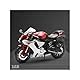 Fuwraixis 1/12 Metalldruckguss-Motorrad Spielzeug, YZF-R1 Leichtmetall-Motorradmodell, Sport-Motorrad-Rennmodell-Serie, Männer Kinder Jungen Geschenk, Mit dekorativem basis