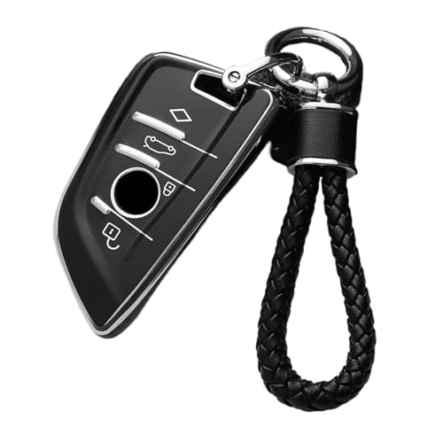 Coque protection en TPU pour clé voiture design élégant noir compatible série 3 5 G30