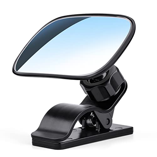 Car Mirror for Baby, Dannisly Back Seat Baby Mirror, Toddler Adjustable Facing Rear View Convex - Accessories, Clip on Windshield or Sun Visor