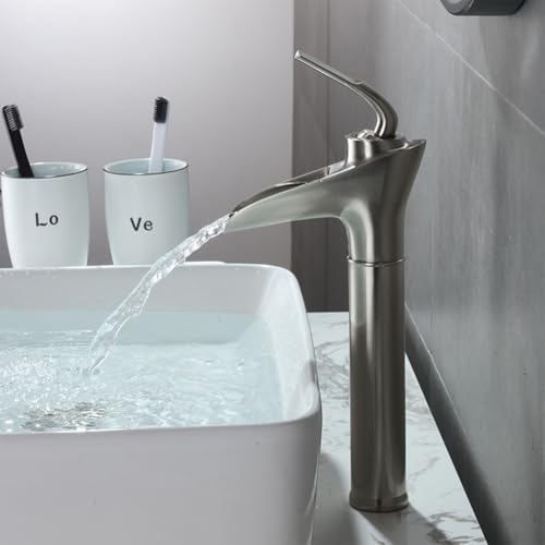 Robinet cascade pour vasque haute résolvant les éclaboussures - 8