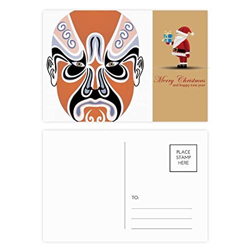 Cartes postales Opéra de Pékin et Père Noël pour éviter les vœux banals et surprendre vos proches