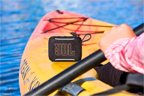 Image of JBL Go 5 Portable Bluetooth Speaker with Pro Sound & Deep Bass, Ambient Edge Lighting, Upto 10 Hours Playtime, IP68 Waterproof, AirTouch Pairing, Auracast, USB-C Lossless Audio (Black)