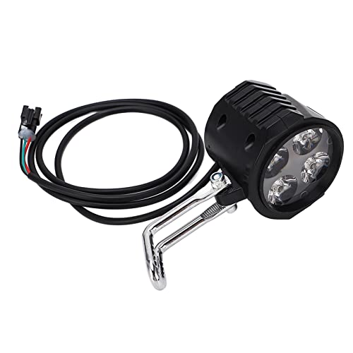 Generic �d���X�N�[�^�[ �t�����g���C�g ���j�o�[�T�� 10 �C���` 2 in 1 LED �z�[���w�b�h���C�g �T�C�N�����O�A�N�Z�T���[�p ��ԑ��s�Ɏg���₷�� ABS �f��