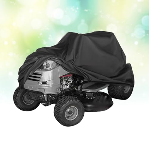 Housse de tondeuse à gazon polyester légère protection extérieure imperméable noire