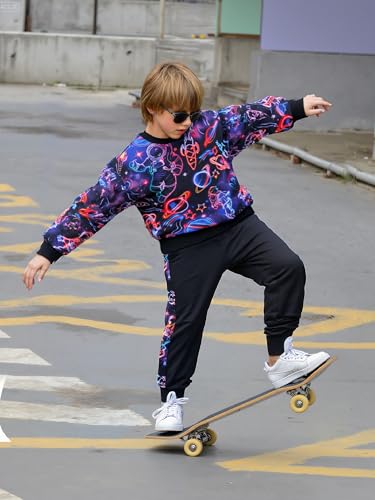 Boys 3-6 Years Clothes Pullover Sweatshirt Tops and Pants Outfits Set3