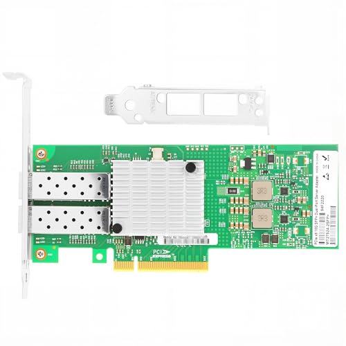 Image of Vogzone 10GbE NIC Card for Mellanox MCX312B-XCCT, PCIe 3.0 x8 10Gb Ethernet NIC with Mellanox ConnectX-3 Chipset, Dual SFP+ Network Card
