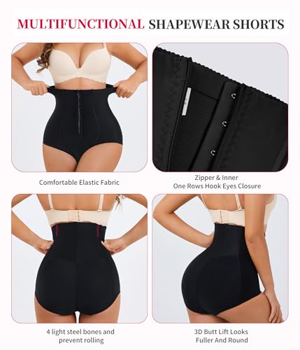 Gotoly Women Butt Lifter Shapewear Panties Waist Trainer Body Shaper Hi-Waist Tummy Control Slim Smooth Panty3