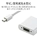 ELECOM AD-MDPVGAWH Mini DisplayPort Converter Adapter for Mac DVI White