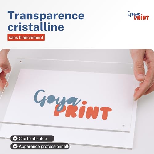 Plaque Plexiglas Transparente A4 5+5 mm Double Plaque Acrylique Murale - 4