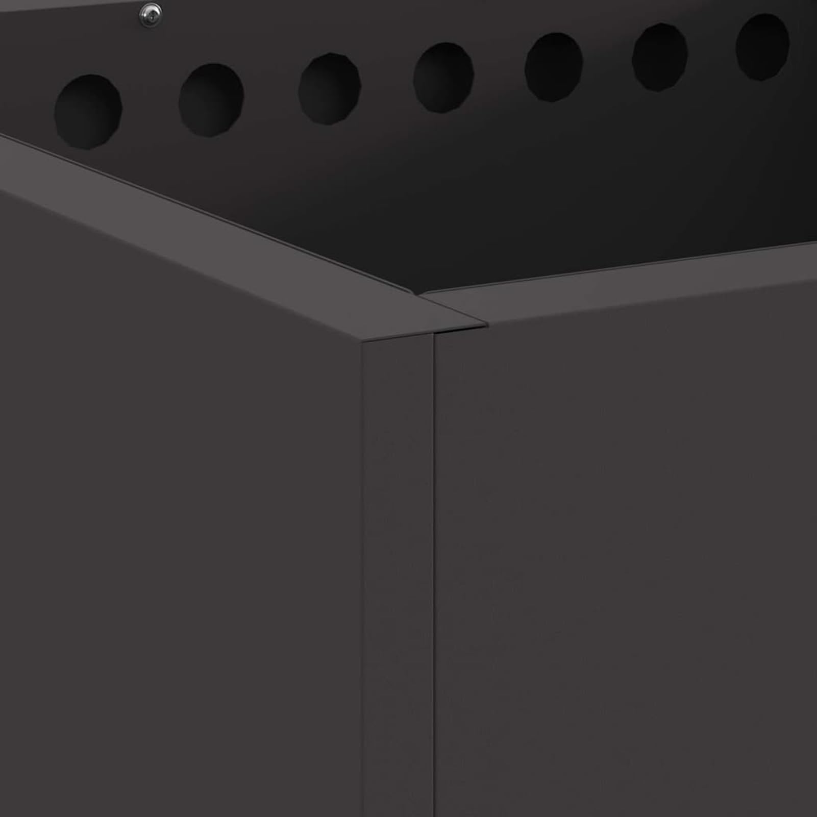Fasba Fogata Cuadrada Moderna para Exterior: Diseño Elegante y Resistente, Fácil Mantenimiento, Jardines y Terrazas