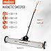 HORUSDY 36-Inch Rolling Magnetic Sweeper with Wheels | 40-Inch Telescoping Magnetic Pickup Tool | Adjustable Handle | 55-Pound Capacity Heavy-Duty Magnet to Pick Up Nails