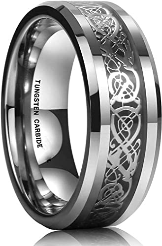 Image of MEENAZ Stainless Steel Stylish dragon celtic proposal Couple band thumb Silver Platinum Black Finger Ring combo for Men Mens gents unisex Boys Boyfriend MEN RINGS-AM067