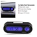 Car Auto Digital Temperature Clock LED Clocks, 2 in 1 Car Vehicle Interior Mini Electronic Watch LED Digital Clock Thermometer Voltmeter