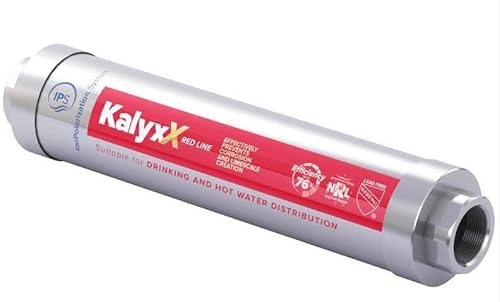 Swiss Aqua Technologies | Addolcitore d'acqua anticalcare innovativo IPS Kalyxx RedLine G 1 Femmina IPSKXRG1 | Riduzione del calcare | Facile installazione | Senza manutenzione | Tecnologia TGP