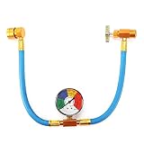 kit de recarga de gas r134a coche 💳【USO】== Funcionará al agregar refrigerante R134A al vehículo con un alto rendimiento de trabajo. Diseñado para usar con latas de refrigerante con válvula autosellante R134A.