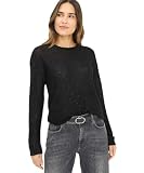 Brax Damski styl: Lesley Lightweight Alpaca Sequins sweter, 02 Black, 42