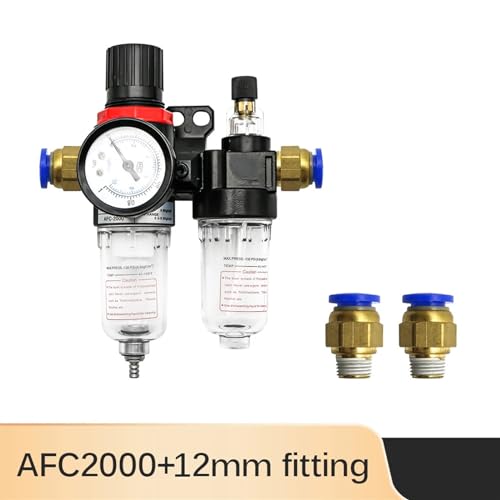 Filtre à air compresseur avec régulateur de pression AFC2000 AFR2000 raccord PC 12mm - 3