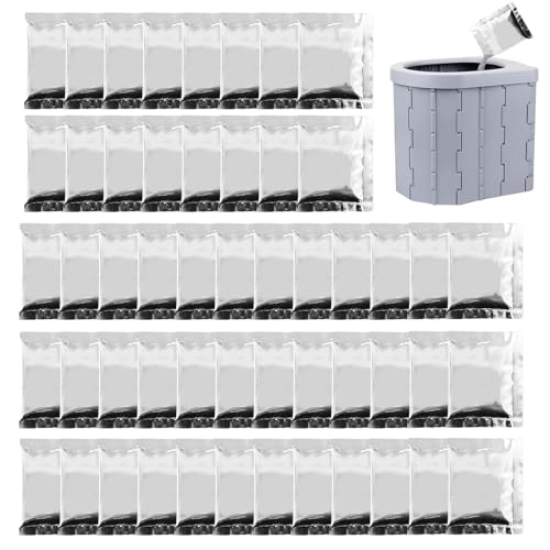 Poo Gell - Polvo De Inodoro Portátil | 50 Pack Poo Orine Powder | Gel Absorbente De Inodoro Portátil | Solidificador De Desodorización Líquida | El Tratamiento De Desodorización Absorbente De Orinar P