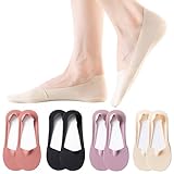 8 pares Calcetines Invisibles para Mujer, Cortos Cnvisibles de Seda de Hielo Calcetines de Corte Bajo Transpirable Absorben...