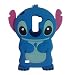 LG Leon Case, LG Leon 4G Case,Mingfung 3D cute Superhero Cartoon Soft Rubber Silicone Back Case Cover Skin for For LG Leon 4G-blue