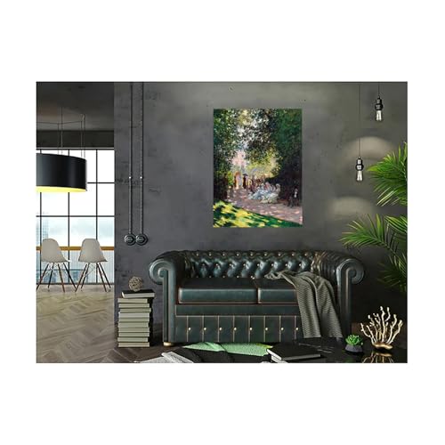 Poster Claude Monet Le Parc Monceau impression papier 80x60 cm - 3