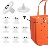 Replacement Buttons for Bogg Bag, 8 Pcs Rubber Beach Bag Replacement Rivets for Handle Strap, Repair Rivets Compatible with Bogg Bag and Most Beach Tote Handles