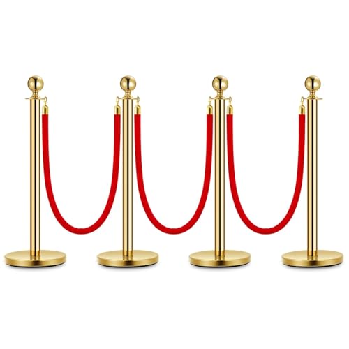 Poteaux de barrière en acier inoxydable pour entrées de théâtre et salons de mariage