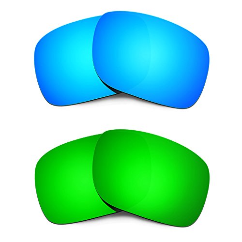 Verres Oakley Holbrook de rechange homme bleus et verts pour réparer vos lunettes
