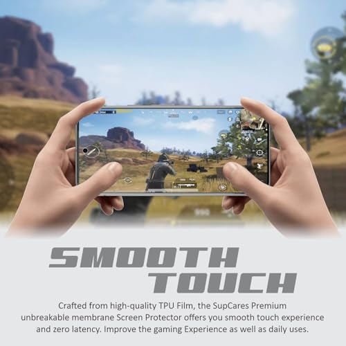 Image of SupCares TPU Unbreakable Membrane Screen Protector for Google Pixel 9 Pro XL and Google Pixel 10 Pro XL (6.8 Inch) With Easy Self Installation Kit | Fingerprint Working | Edge to Edge Coverage