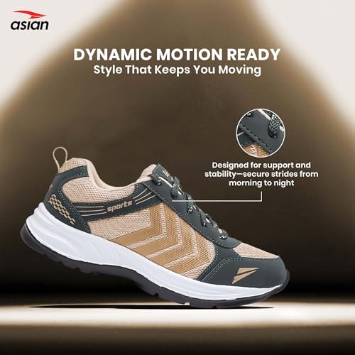 Image of ASIAN Wonder-14 Men's Sports Shoes | Lightweight, Breathable Sneakers with Cushioned Sole & Anti-Slip Grip | Perfect for Running, Walking, Gym & Daily Casual Wear