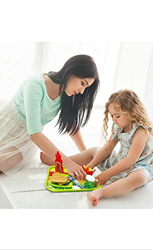 Image of O&R Pretend Plastic McDonald's Burger Fries and Ketchup Kitchen Play Fast Food Set, Party Play, Best Gifts Food playset for Boys Girls Kids (18 Pieces, Multicolour)
